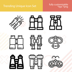 Simple set of eine related lineal icons.