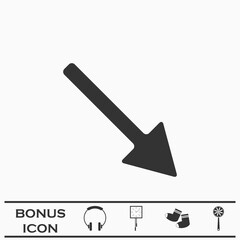 Arrow icon flat.