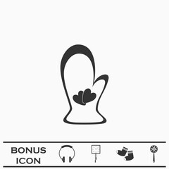 Potholder icon flat.