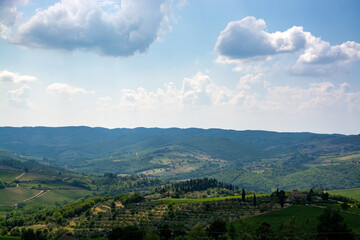 Landschaft der Toskana, Italien
