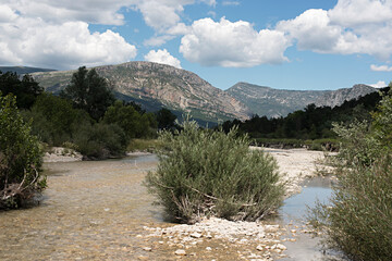 River in the mountains, Provence, France