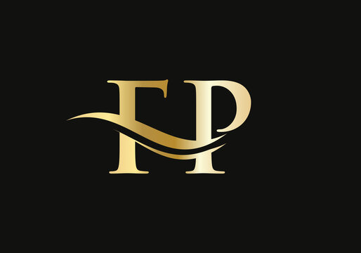 FP letter logo design. FP Logo for luxury branding. Elegant and stylish design for your company. 