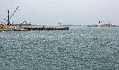   View of the Singapore Straits