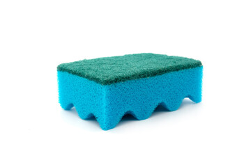 kitchen sponge isolated on white background cutout