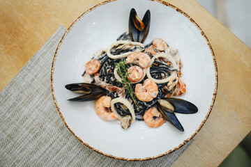 seafood in a plate