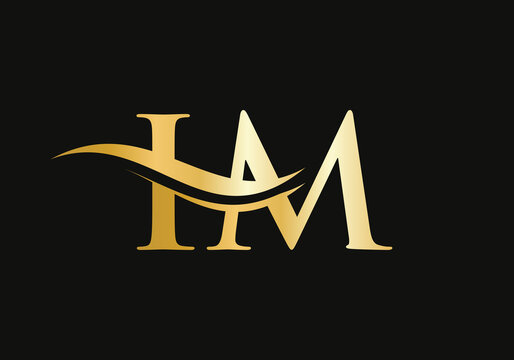 Premium IM letter logo design. IM Logo for luxury branding. Elegant and stylish design for your company. 