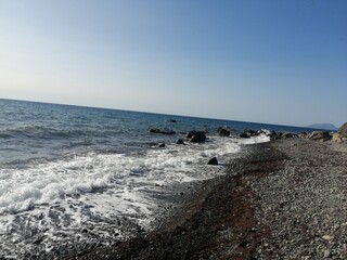 beach in the morning