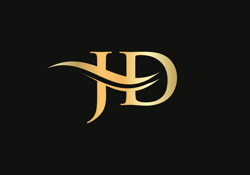 JD letter logo design. JD Logo for luxury branding. Elegant and stylish design for your company. 