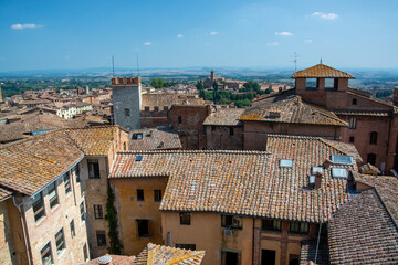 Luftaufnahme Siena, Toskana, Italien