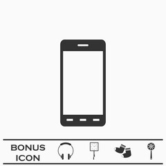 Smart phone icon flat