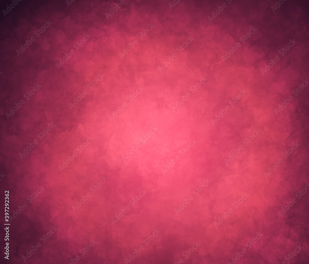 Wall mural red pink spotted simple frame background with shading at the edges