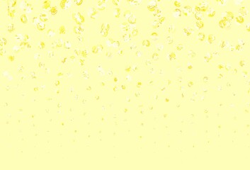 Light Green, Yellow vector background with spots.