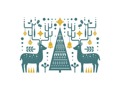 Christmas theme, vector illustration