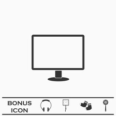 Monitor icon flat