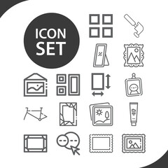 Simple set of construct related lineal icons.