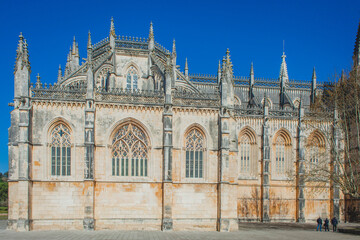 Fototapeta na wymiar view on the ancient portugal monastery