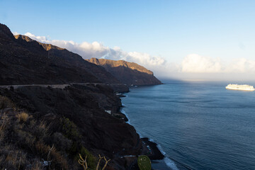 Aerial view of Playa las Gaviotas, Tenerife
