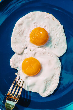 Plate With Two Fried Eggs