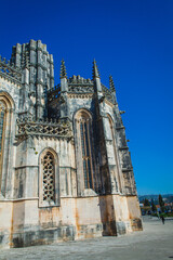 view on the ancient portugal monastery of Batalha