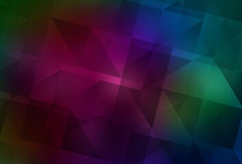 Obraz premium Dark Multicolor vector low poly background.