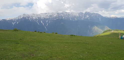 Snow on the mountains of kashmir