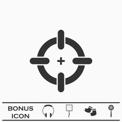 Target icon flat