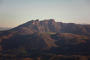 Look at Aiako Harriak three peaks at the Basque Country.