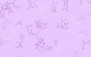 Light Purple vector pattern with artificial intelligence network.