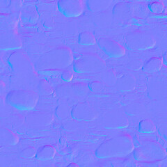 Stone wall tiled normal map 