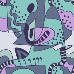 Seamless background with abstract creative pattern