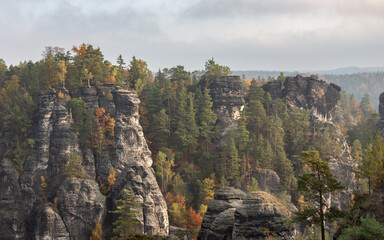 Panorama an der Bastei