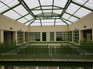 stairs inside windows building architecture university of ioannina greece