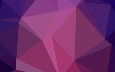 Obraz premium Dark Purple vector shining triangular cover.