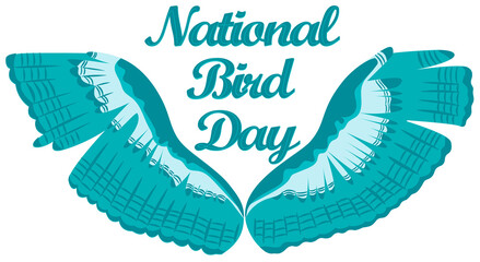  Illustration on the theme of birds day. Suitable for greeting cards, posters and banners.