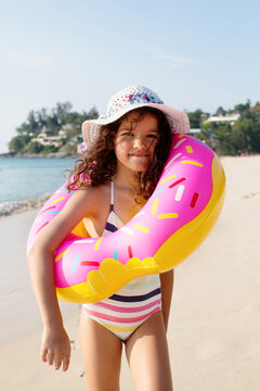 Kid with a rubber ring