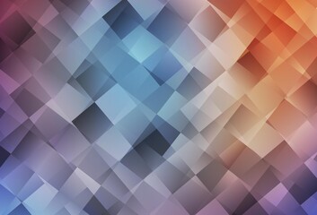 Light Blue, Red vector pattern in square style.