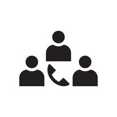 call conference icon - group communication icon