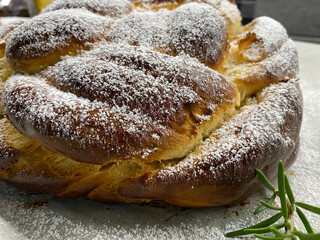 sweet bun with poppy seeds