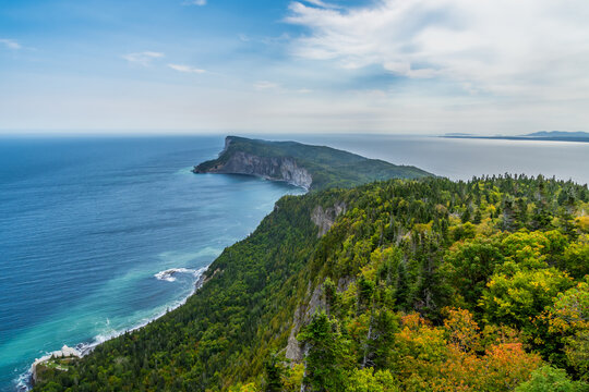 Forillon National Park view from Mont-Saint-Alban lookout (Canada, Quebec, Gasp&eacute;sie)
