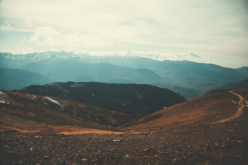 Fototapeta premium mountains and fog