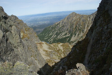 a very beautiful landscape in Poland. These are the high tatra mountains
