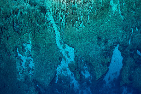Abstract aerial view of coral reef