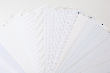 Samples of flex mesh banners for digital print