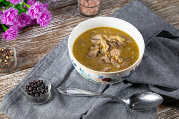 Hot tripe from chicken stomachs.