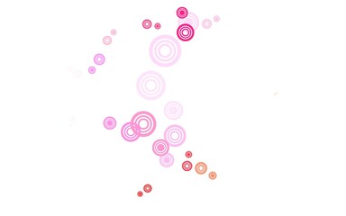Light Pink, Green vector template with circles.