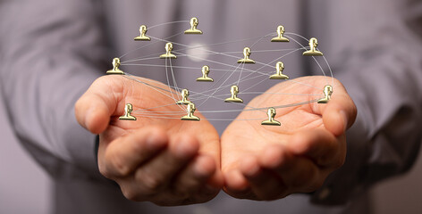 Unity group and teamwork concept