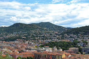 Fototapeta na wymiar Scenic views of Nice, France on the French Riviera