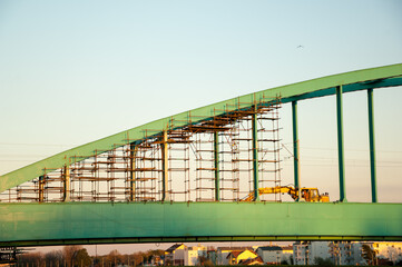 Reconstruction of railroad bridge over Sava river in Zagreb, Croatia