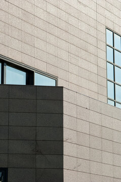 Fragment of a modern building wall