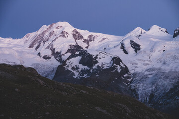 Mountains and glacier